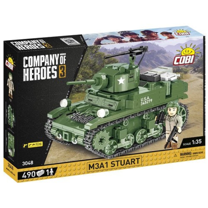 COMPANY OF HEROES 3 M3A1 Stuart Tank 490pc
