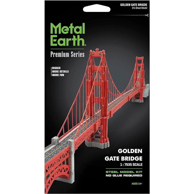 Golden Gate Bridge Premium Metal Earth