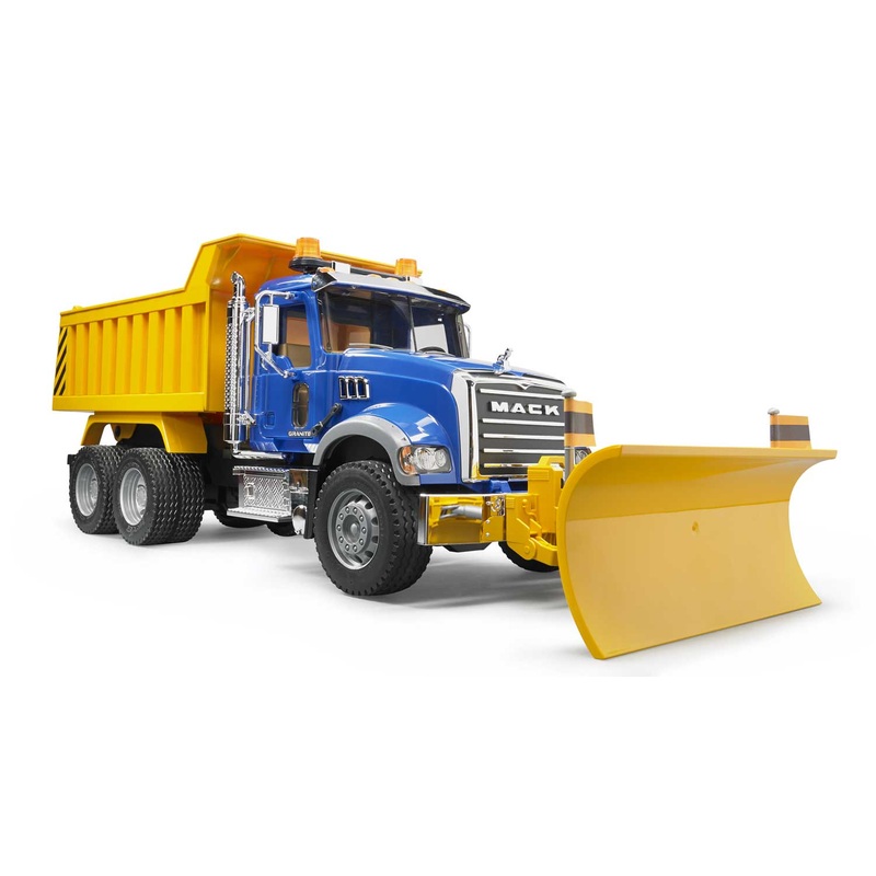 MACK Granite Dump Truck with Snow Plow Blade