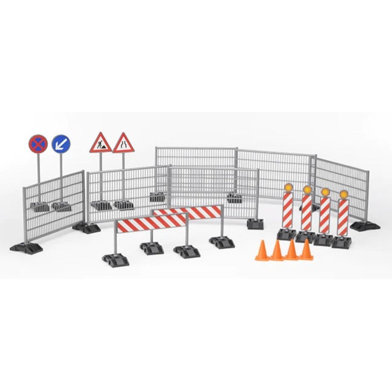 Construction Set with Signs, Railings and Pylons