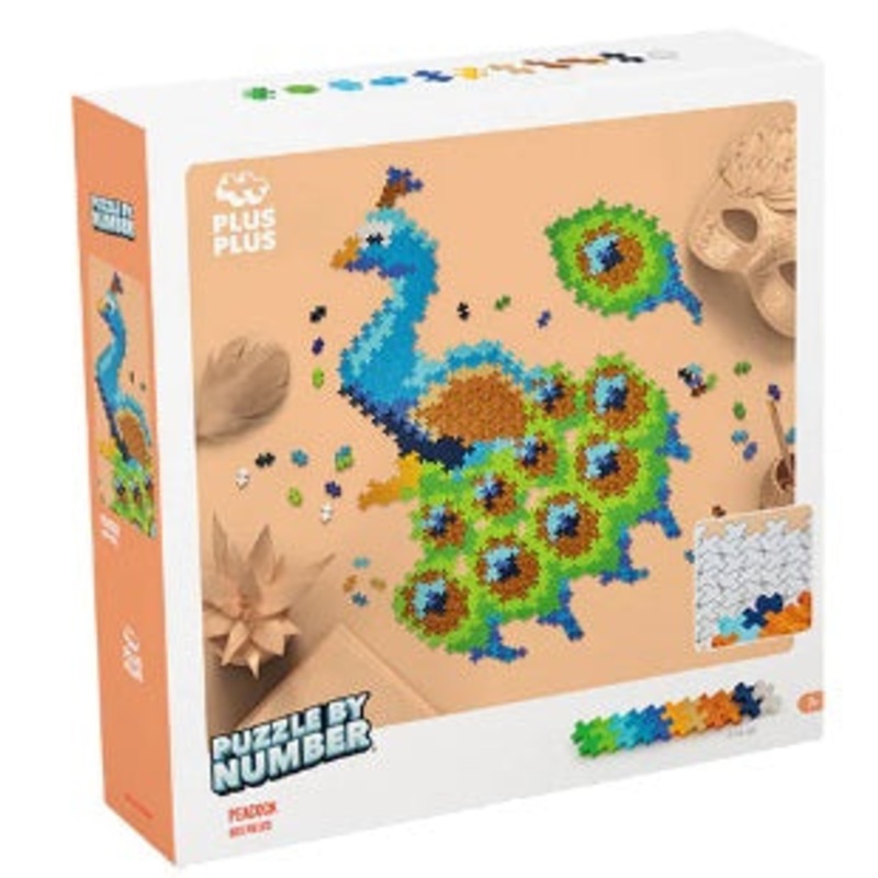 Peacock Puzzle by Number - 800 Piece Puzzle