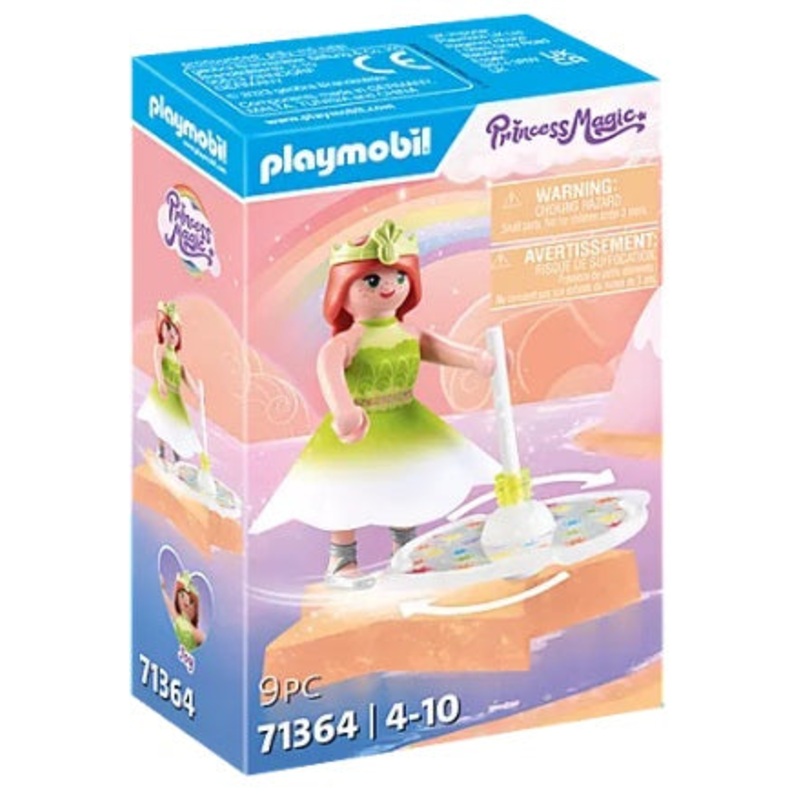 Princess Magic Rainbow Spinning Top with Princess