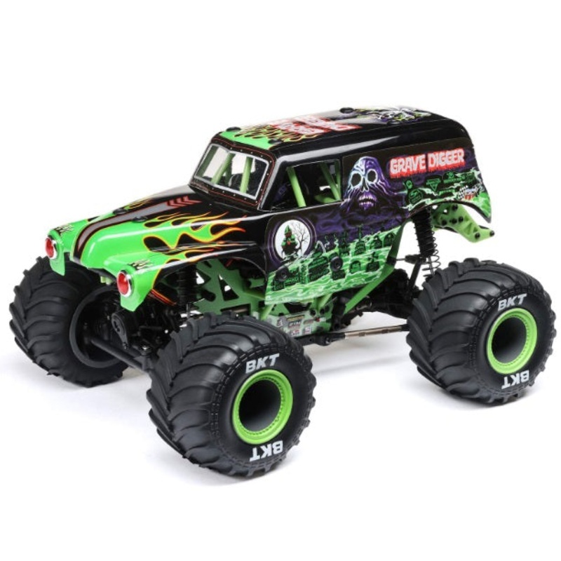 1/18 Mini LMT 4X4 Brushed Monster Truck RTR, Grave Digger