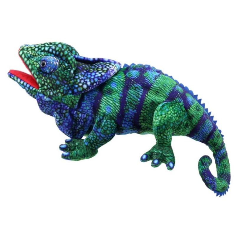 Blue/Green Chameleon Puppet