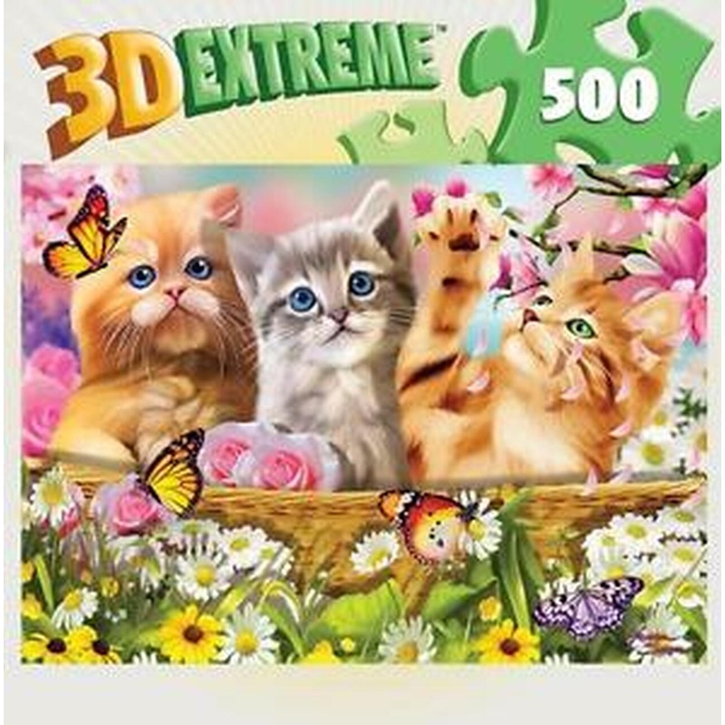 Cuddly Kitten 500pc Lenticular Puzzle