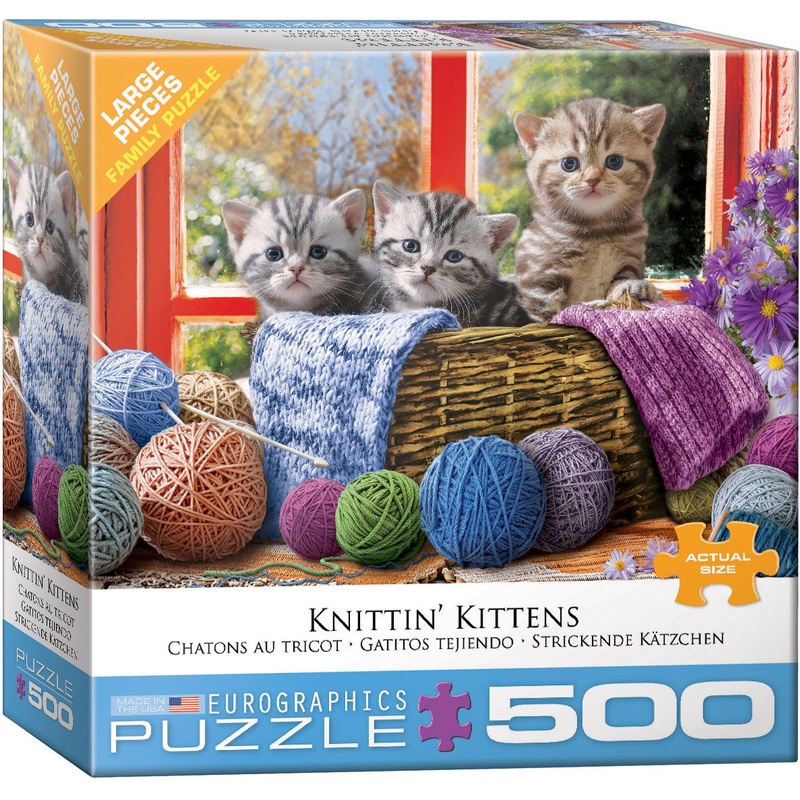 Knittin' Kittens 500pc Puzzle