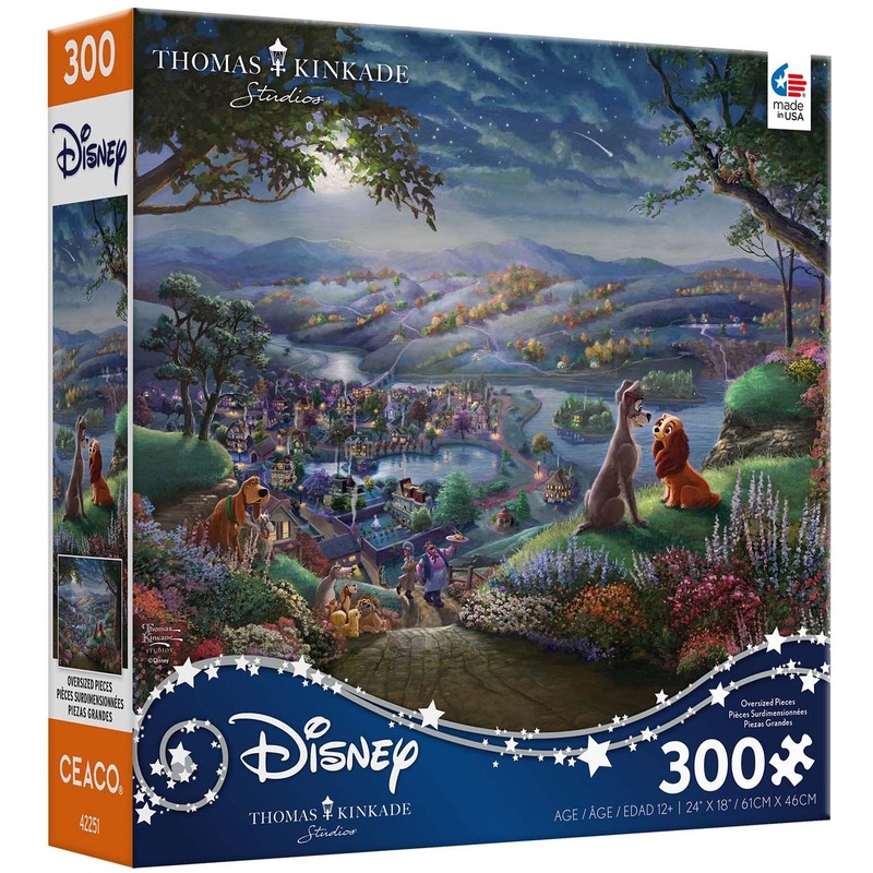 Lady & the Tramp Kinkade 300pc Puzzle