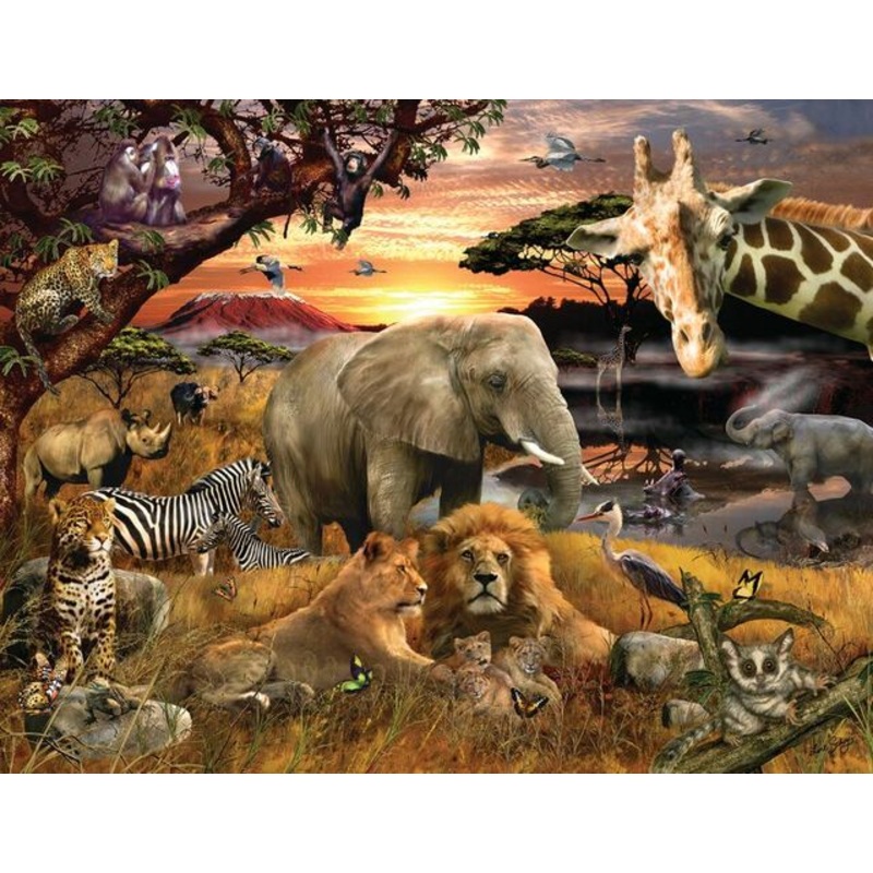 Wild Savanna Family 400pc Puzzle