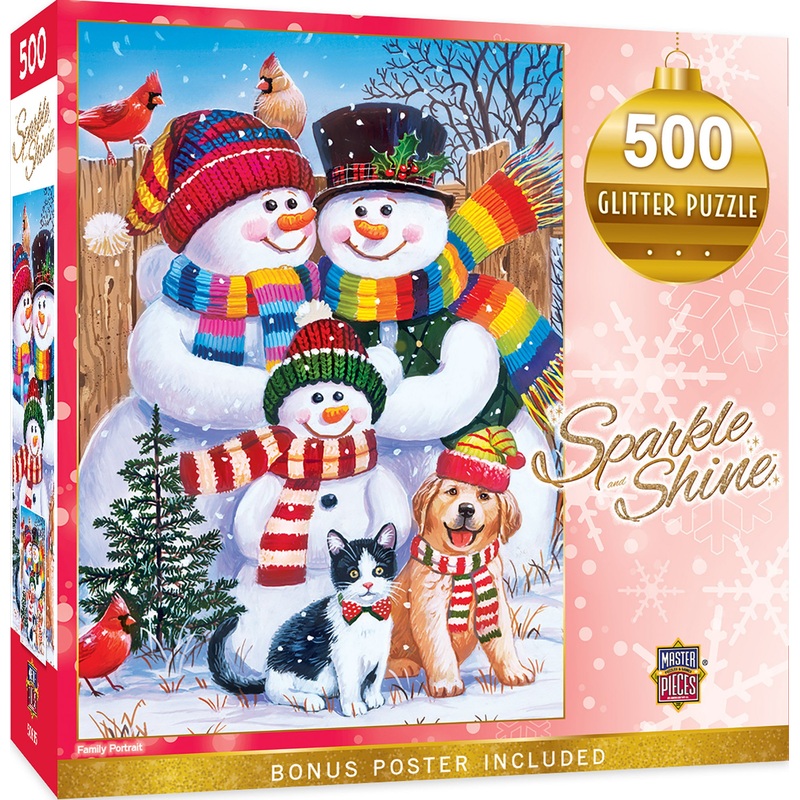 Family Portrait Glitter 500pc Puzzle