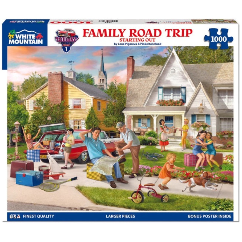Family Road Trip 1000pc Puzzle