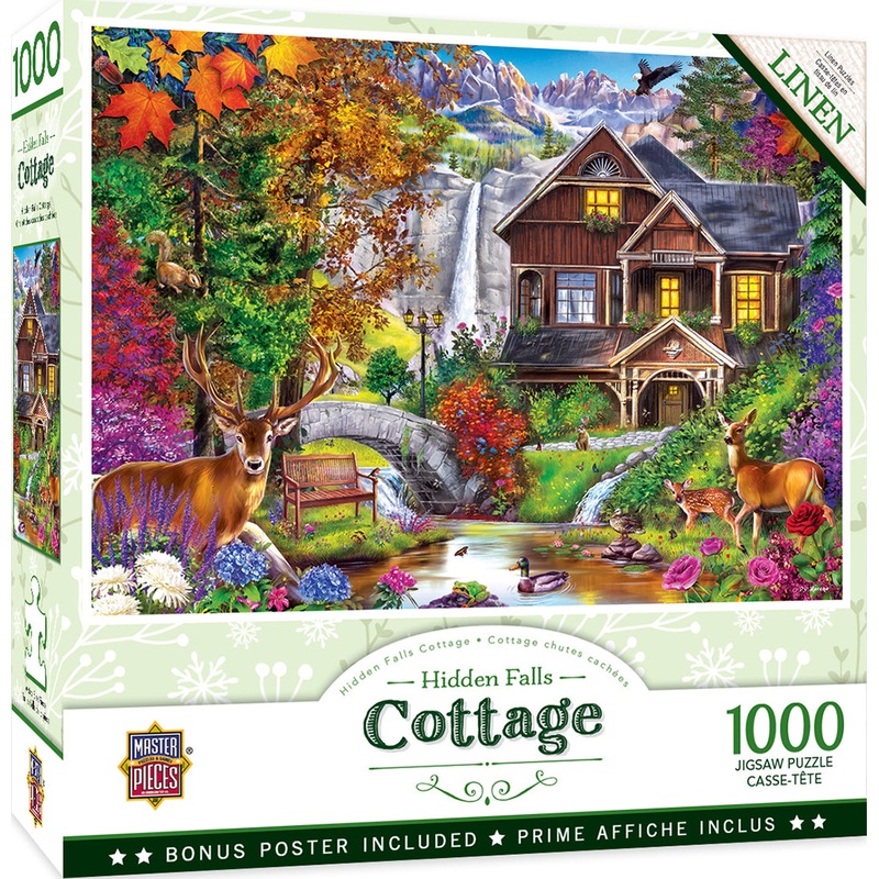 Hidden Falls Cottage 1000pc Puzzle