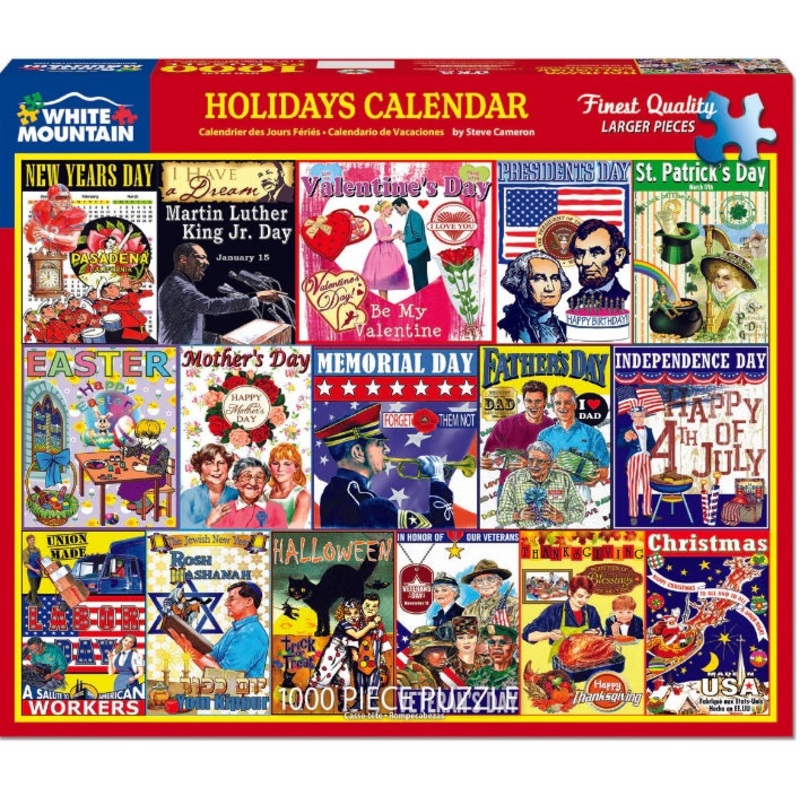 Holiday Calendar 1000pc Puzzle