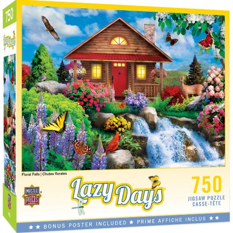 Lazy Days Floral Falls 750pc Puzzle