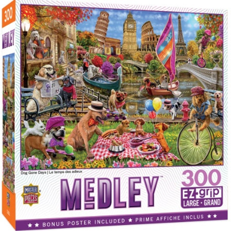 Medley Dog Gone Days 300pc EZ Grip Puzzle
