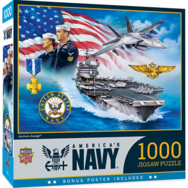 US Navy Forged b/t Sea 1000pc Puzzle MAS72122