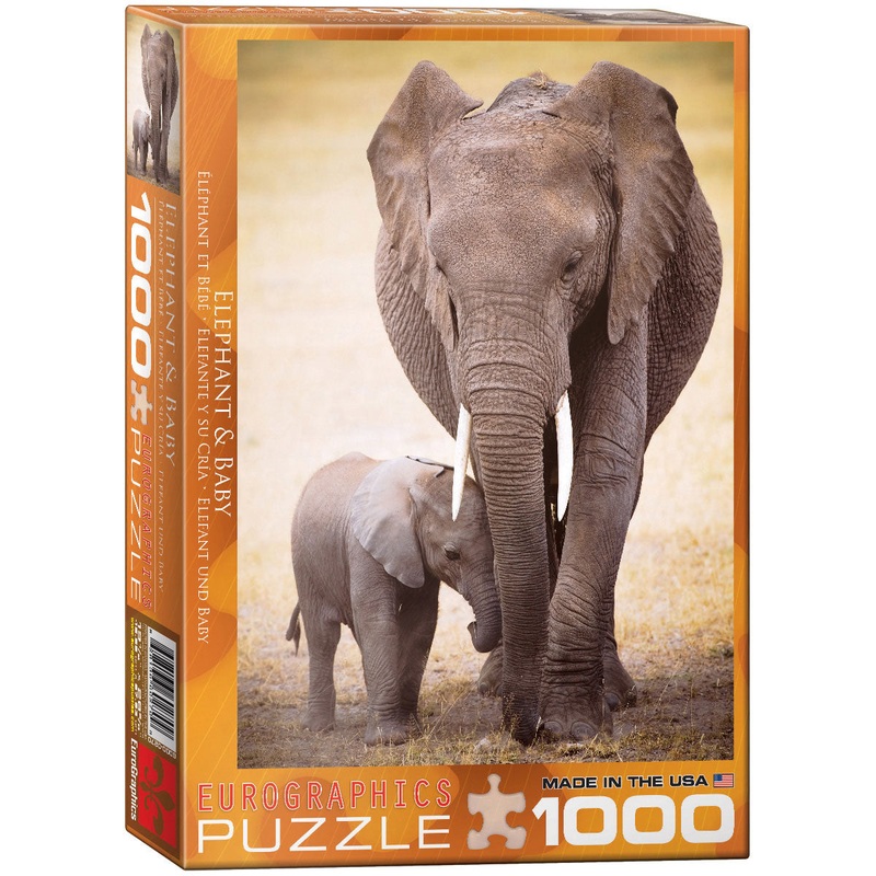 Elephant & Baby 1000pc Puzzle