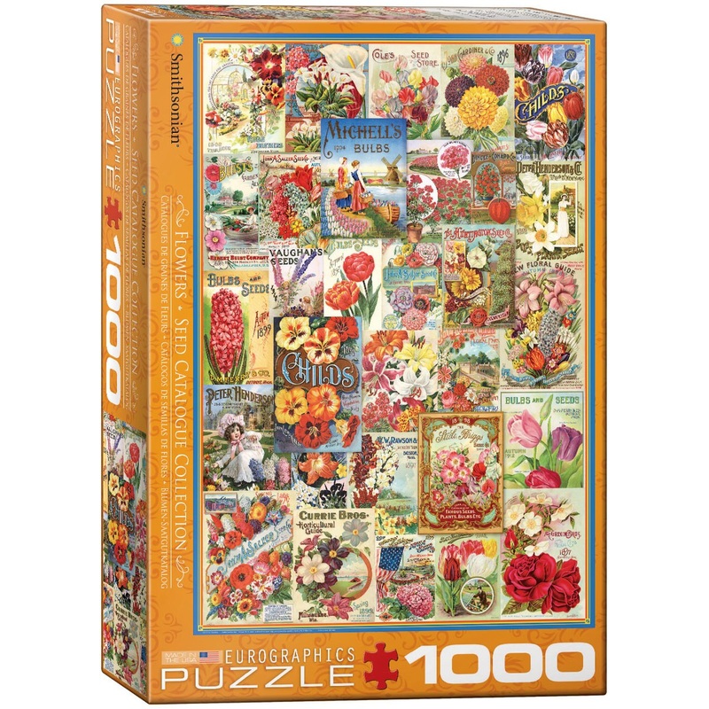 Flower Seed Catalog Collection 1000pc Puzzle