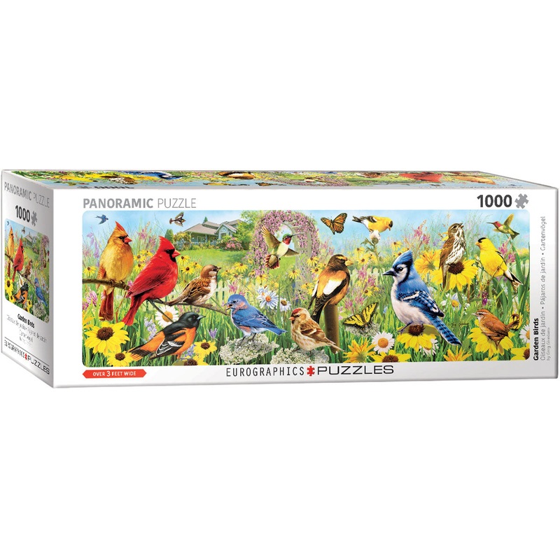 Garden Birds Panorama 1000pc Puzzle