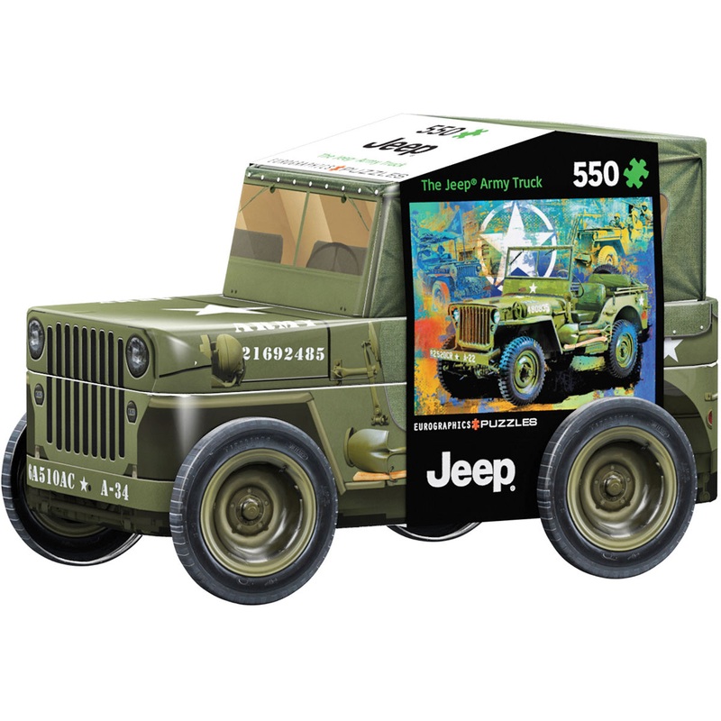 Military Jeep Puzzle 550pc Puzzle Tin