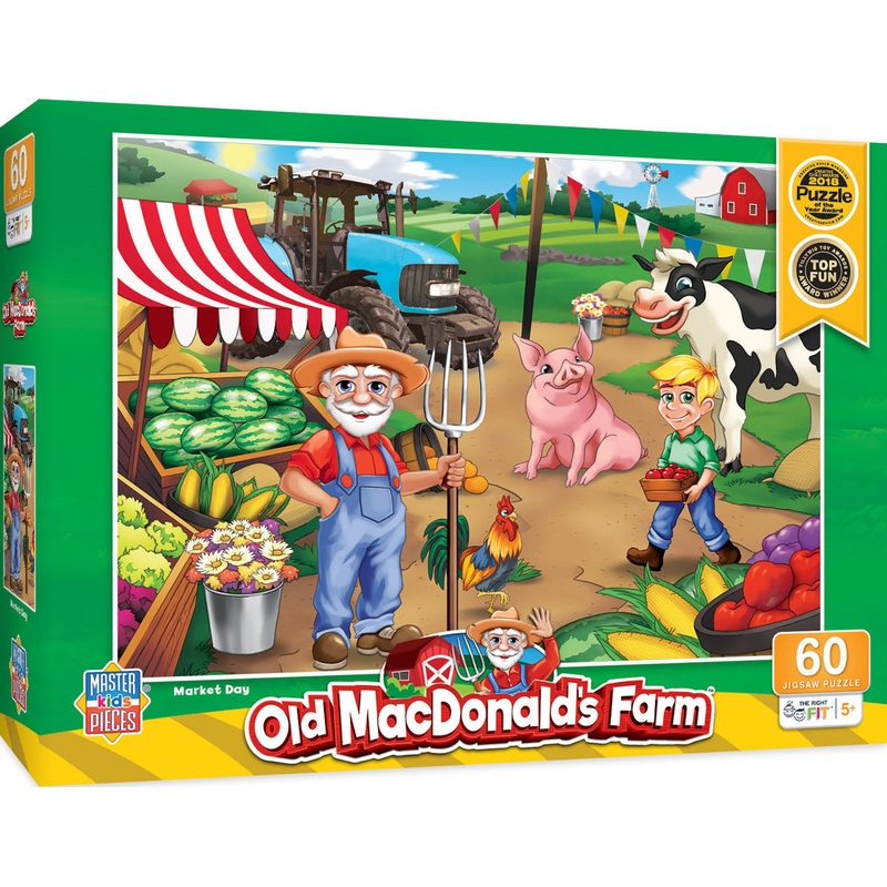 Old MacDonald's Farm Market Day 60pc Puzzle