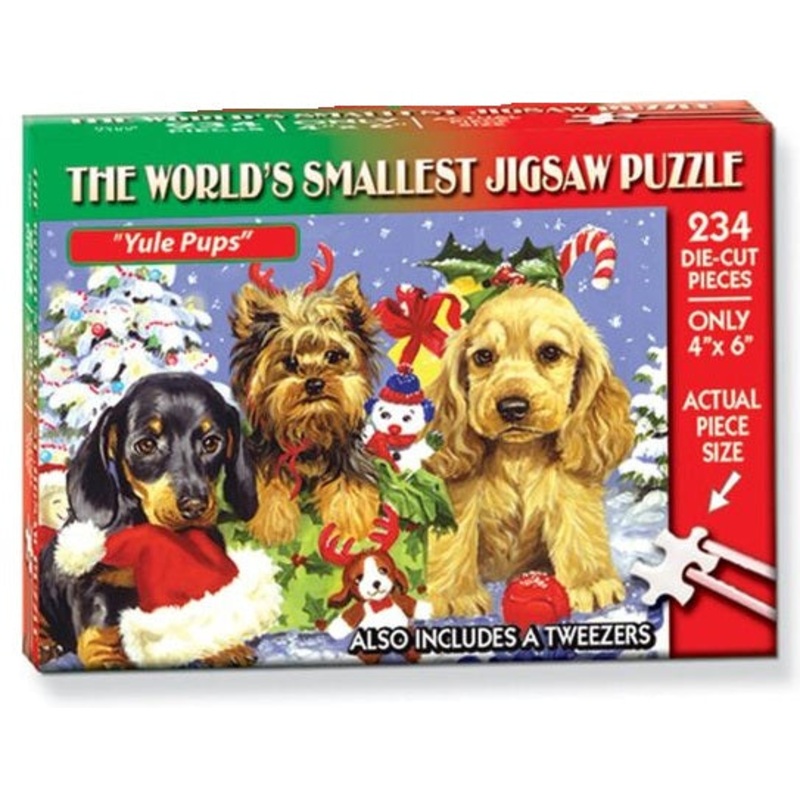World's Smallest Puzzle Yule Pups 234pc