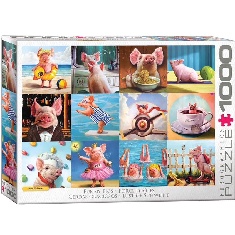Funny Pigs 1000pc Puzzle