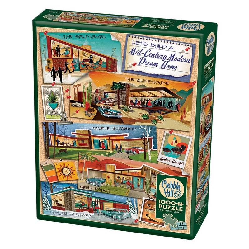 Mid-Cen Dream Home 1000pc Puzzle
