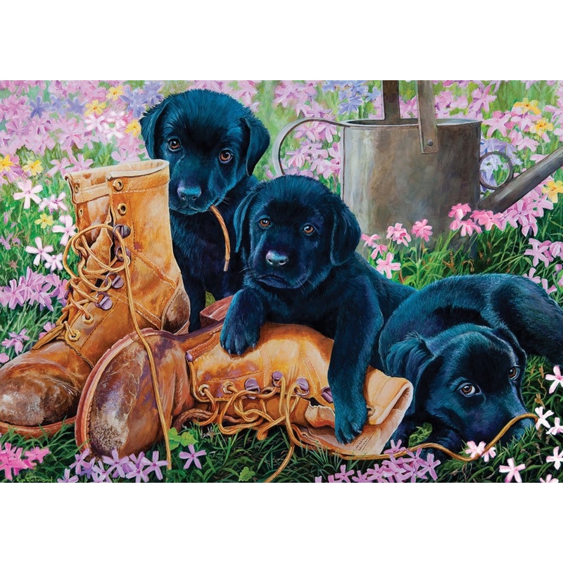 Black Lab Puppies 35pc Puzzle