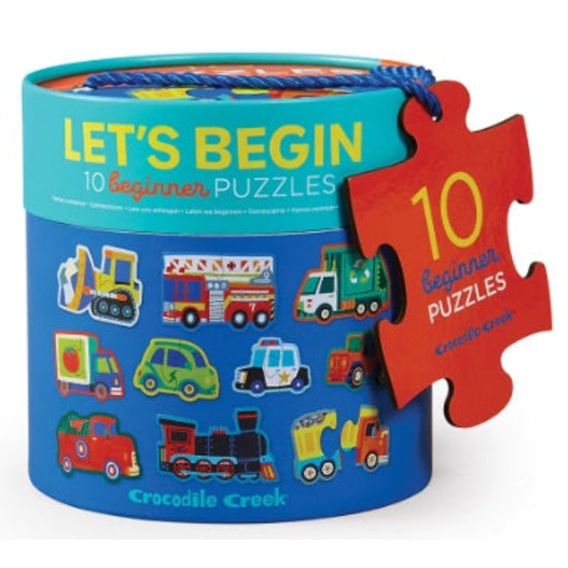 Let's Begin 2-Piece Puzzles - Vehicles (10 Beginner Puzzles)