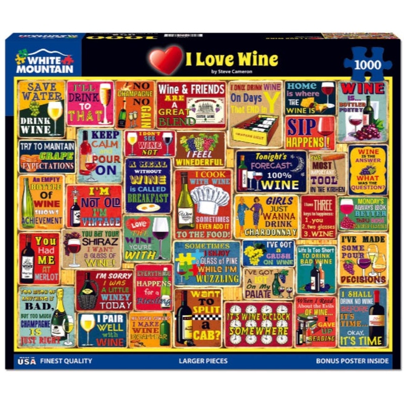 I love Wine 1000pc Puzzle