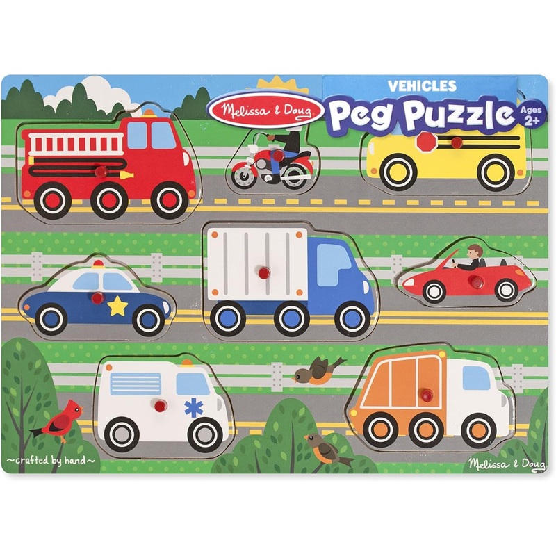 Vehicles Peg Puzzle
