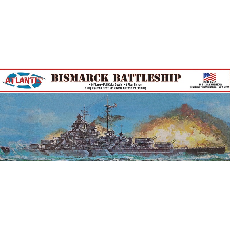 1/618 Bismarck German Battleship 16"