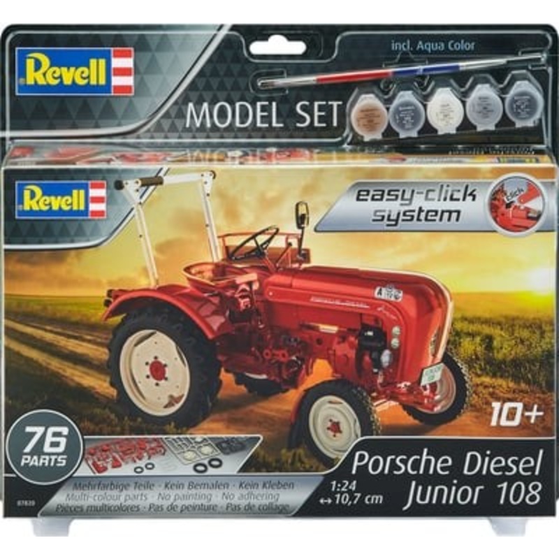 1/24 Porsche Diesel Tractor with Paint Snap Together