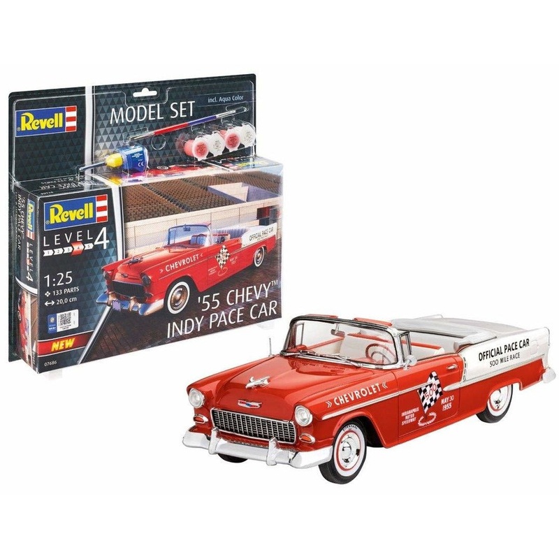 1/25 1955 Chevy Indy Pace Car with Glue and Paint