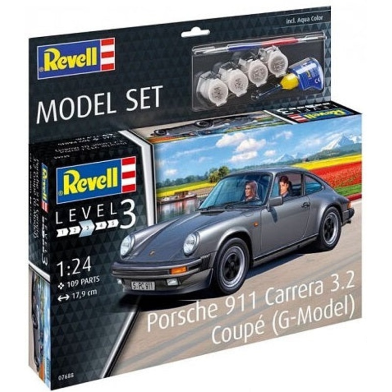 1/24 Porsche 911G Carrera 3.2 Coupe with Paint/Glue