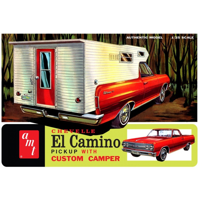1/25 1965 Chevy Chevelle El Camino Pickup with Custom Camper