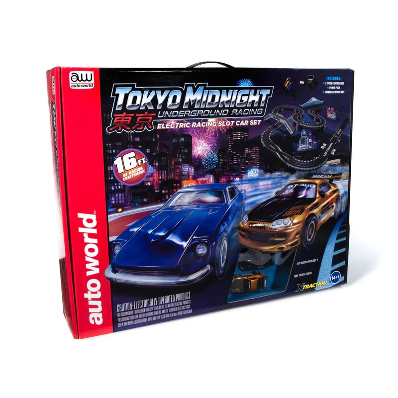 16' Tokyo Midnight Underground Slot Car Race Set
