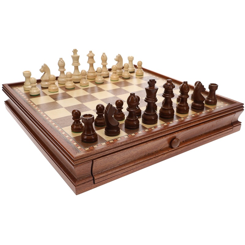 15" French Staunton Chess & Checkers Set