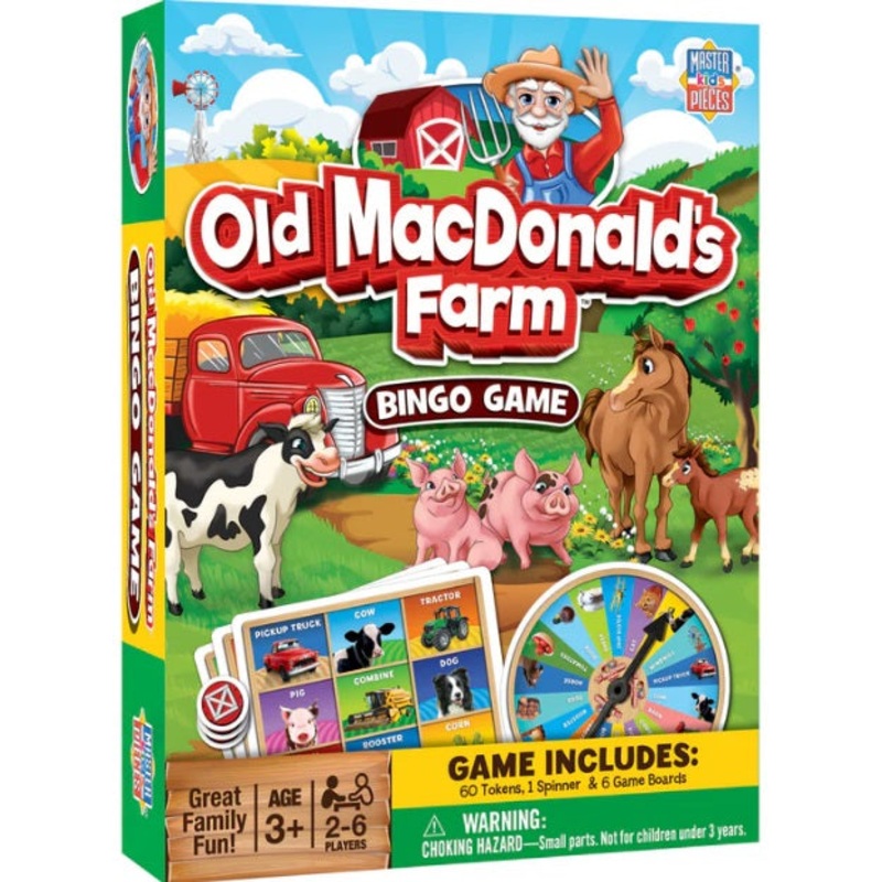 Old MacDonald's Farm Bingo Game
