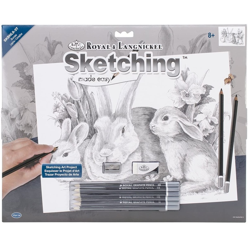 Royal Brush Large Sketching Made Easy Bunnies