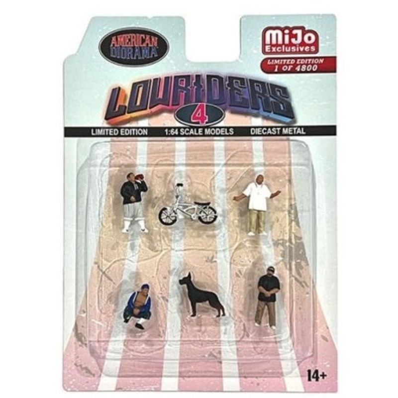 1/64 Lowriders 4 Figures