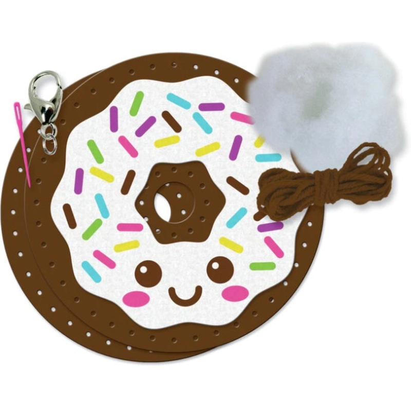 Sew Cute! Felt Backpack Clip Kit-Donut