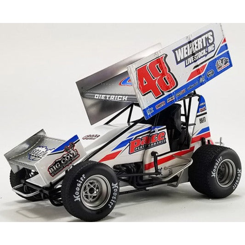 1/18 2022 #48 Weikert's Livestock/ Sweeney Sprint Car - Danny Dietrich