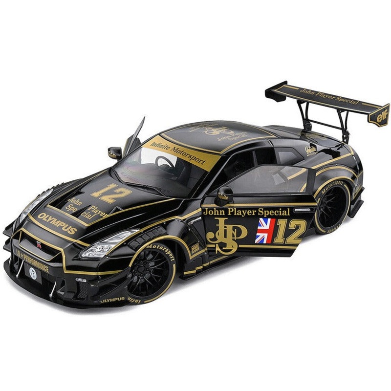 1/18 2022 Nissan GT-R (R35) "Liberty Walk Type 2"  #12 Black "John Player Special"