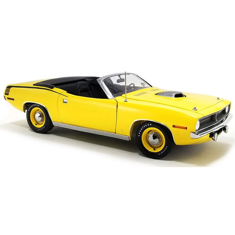 1/18 1970 Plymouth Hemi Barracuda Convertible Lemon Twist Yellow