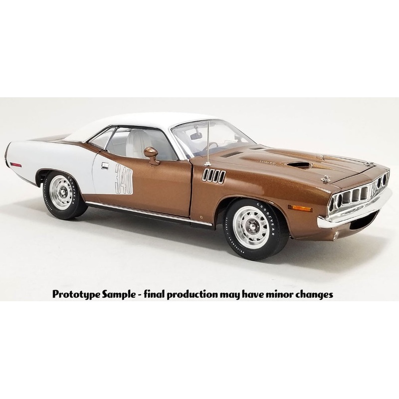 1/18 1971 Plymouth Cuda Bronze White Vinyl Top