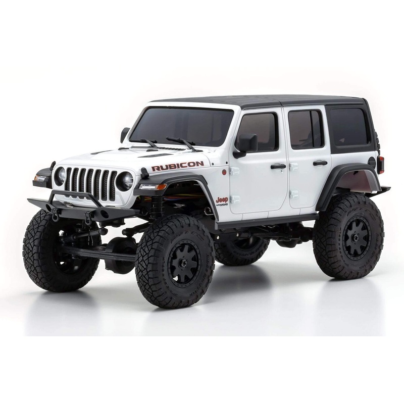 Kyosho Mini-Z 4x4 Jeep Wrangler Unlimited Rubicon Bright White 1/27 Scale 4WD Truck - RTR