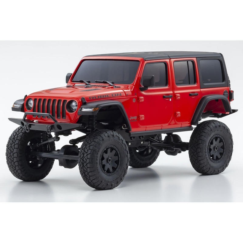 Kyosho Mini-Z 4x4 Jeep Wrangler Unlimited Rubicon Red 1/27 Scale 4WD Truck - RTR