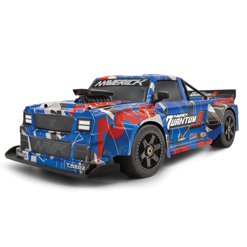 Maverick QuantumR Flux Blue/Red 1/8 Scale 4WD Race Truck - RTR