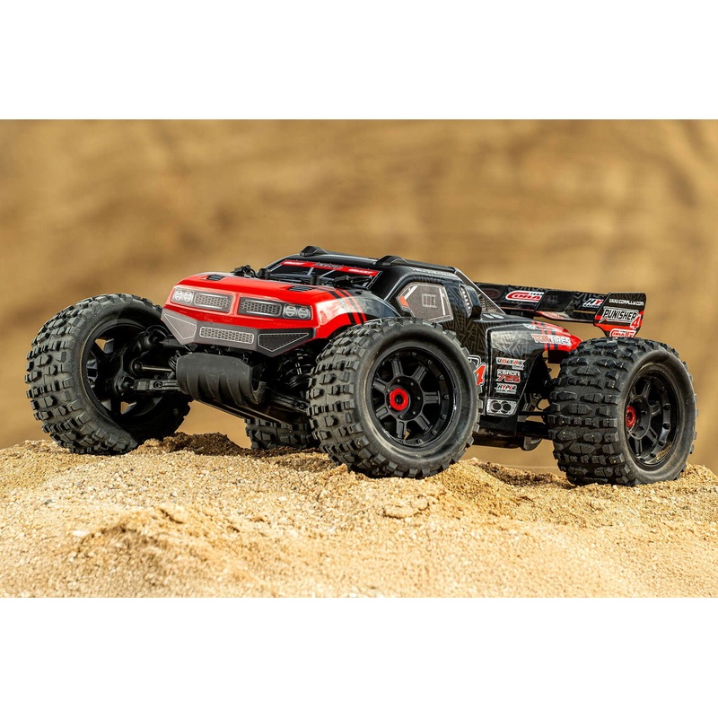 Team Corally Punisher4 4S Red 1/8 Scale 4WD Monster Truck - RTR